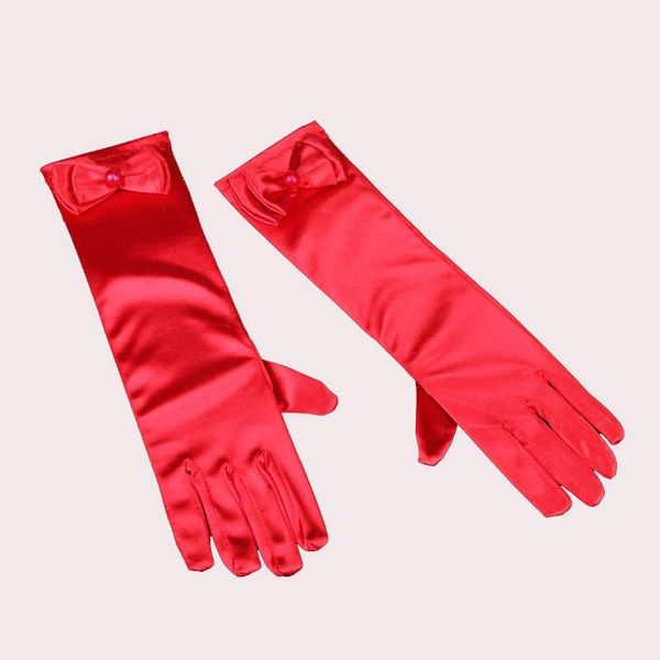 

long satin gloves for children finger wedding party gloves for flower girls finger wedding gloves satin 7c1940 h sqczrq, White