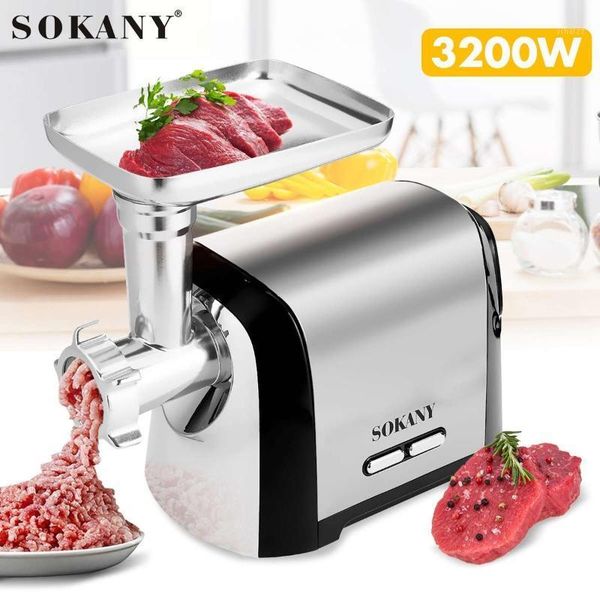 

heavy duty 220v 3200w max powerful electric meat grinder home sausage stuffer meat mincer processor kitchen grinder1