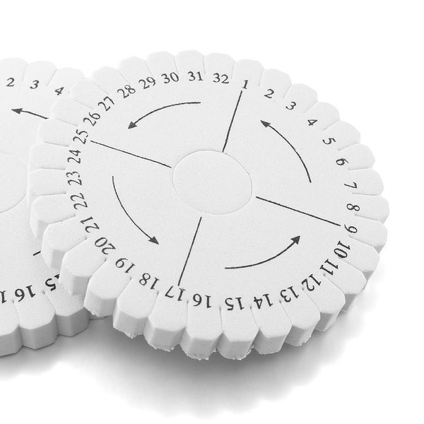 

2pcs round square knitting cord disc disks rope weaving beading foam board for handmade craft making braiding tool diy supplies sqclor