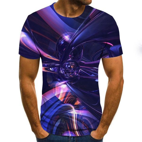 

new t-shir three-dimensional tunnel graphic 3d o-neck streetwea 3d print shirts oversized aesthetic hippie men clothing