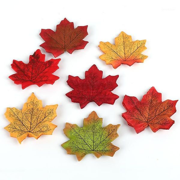 

decorative flowers & wreaths 100pcs multicolor artificial silk for home wedding party decoration scrapbooking craft fall vivid fake flower l