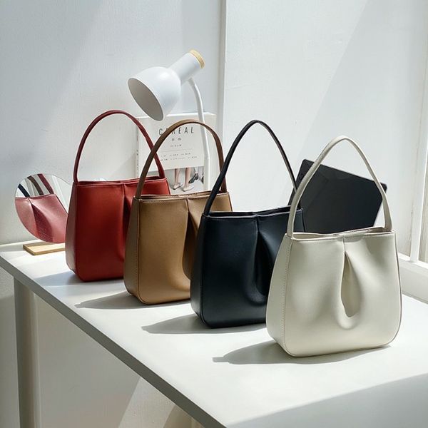 

korean version of the new bag handbags 2020 autumn and winter fashion minimalist small square bag pu retro temperament handbag trend