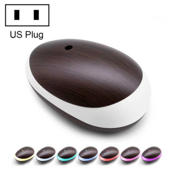 

mouse wood grain essential oil air humidifier colorful night lamp ultrasonic aroma diffuser power plugus plug