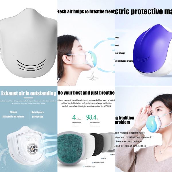 

anti purifying dust electric face smart mask air pollution fresh air supply pm2.5 with breathin gznigzni oocf