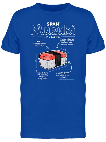 

спам musubi recipe мультфильм мужская royal blue футболка хлопок марка мода верхняя майка спортивная с капюшоном hoodie