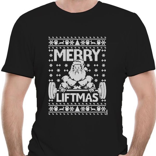 

t shirts brand clothes slim fit printing men's ugly christmas sweater merry liftmas santa tee shirt 9193d sport hooded sweatshirt hoodi
