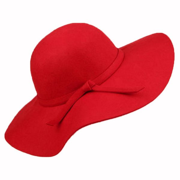 

sun uv protection hats 2020 solid chapeau casual fedora cap wide brimmed dome hats wool floppy hat womens black cloche, Blue;gray