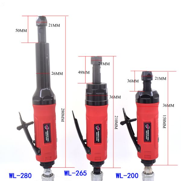 

wilin air die grinder mold polisher 1/4 powerful extended pneumatic straight grinder for long lasting engraving grinding carving