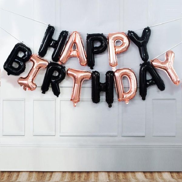 

party decoration 16inch globos birthday happy foil ballons set decorations kids1
