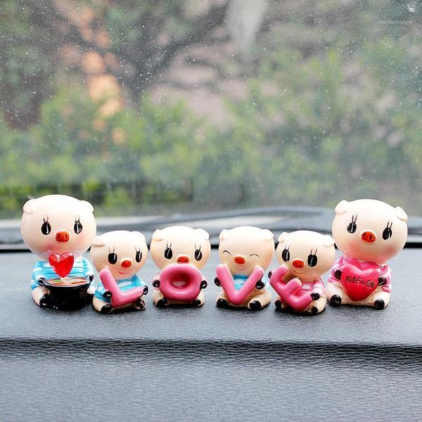 

car doll decoration car interior decoration cute creative gift tableornament dashboard accessories love pig1