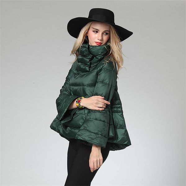 

women parka stylish womens white duck down parkas women thin warm jacket casual high collar women's winter clothing size s, Black