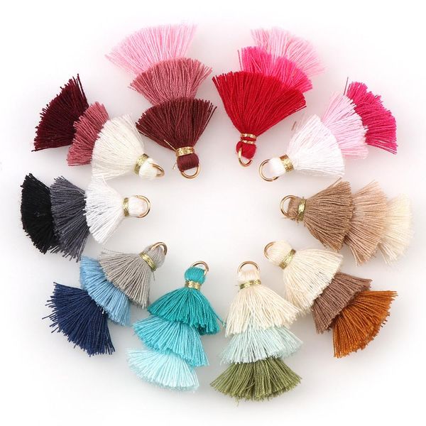 

6pc 3 layered tassel drop earring pendant charm jewelry accessories for keychain diy jewelry apparel making height 4cm h jllfjj