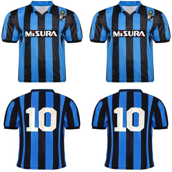 

1988 1989 brehme bergomi matthaus retro soccer jersey inter 88 89 berti zenga serena klinsmann vintage classic football shirtjncvkmbn, Black;yellow