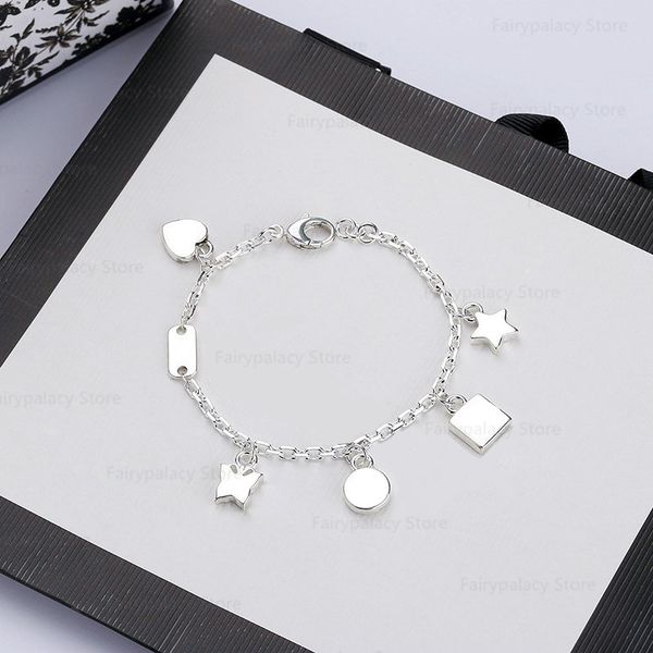 

2022 new style designer bracelet chain silverstar gift butterfly bracelets chains fashion jewelry gift supply, Golden;silver