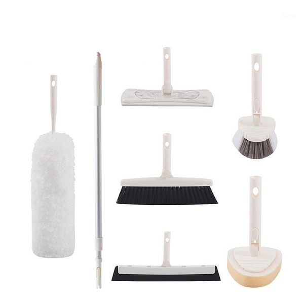 

multifunctional cleaning brush floor mops long handle wiper house dust for wooden ceramic tile fabric head1