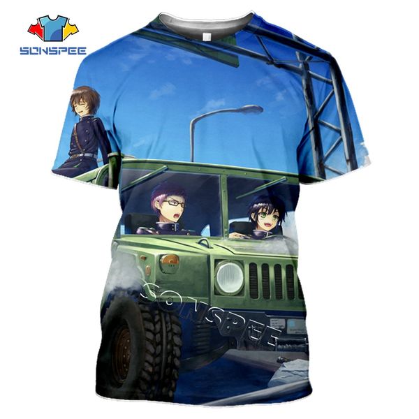 

summer homme pullover seraph of the end anime 3d 3d print shirts aesthetic hentai plus size men clothing