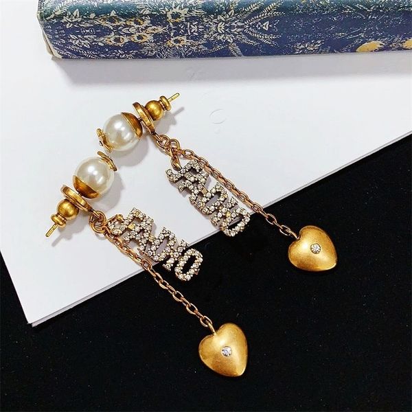 

pearl earrings female fashion alternative long earrings jewelry, Silver