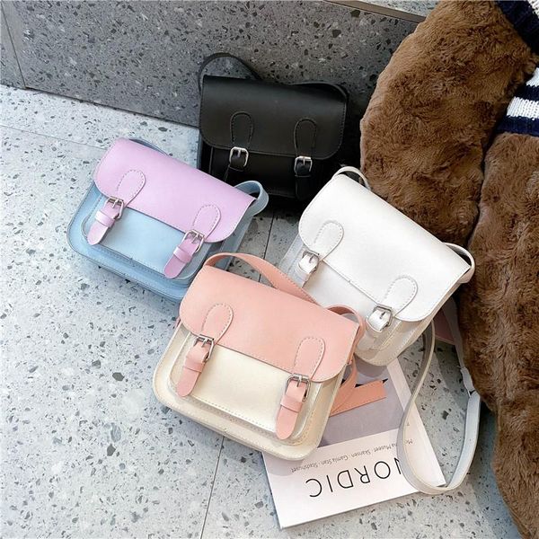 

cross body fashion women flap crossbody shoulder bag pink underarm lady leather female small square bags solid casual messenger handbag