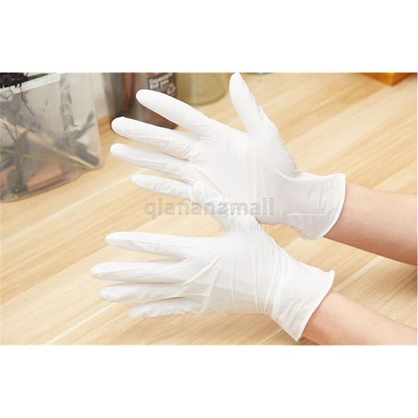 

100pcs disposable 20pcs nitrile latex dishwashing home service catering hygiene kitchen garden cleaning gloves 3h02