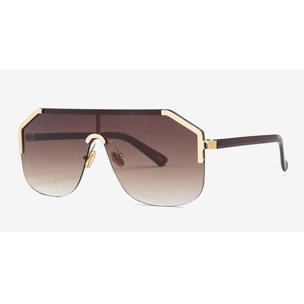 

veshion goggle one lens sunglasses men women fashion gradient shades uv400 vintage glasses oculos, White;black