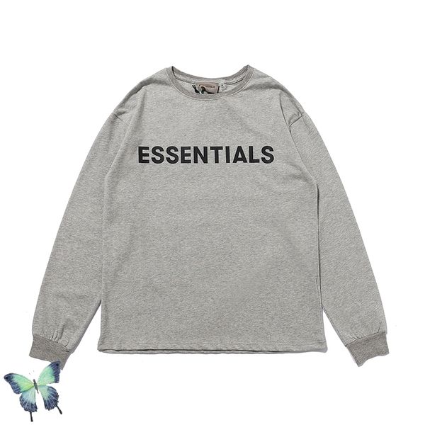 

2021 new autumn t shirt fashion round-neck t-shirt men women high street washed long sleeve tees ok64, White;black