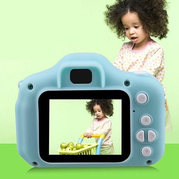 

x2 kids camera mini dslr camera cartoon toy digital 1.3 mespaceixel 1080p hd1