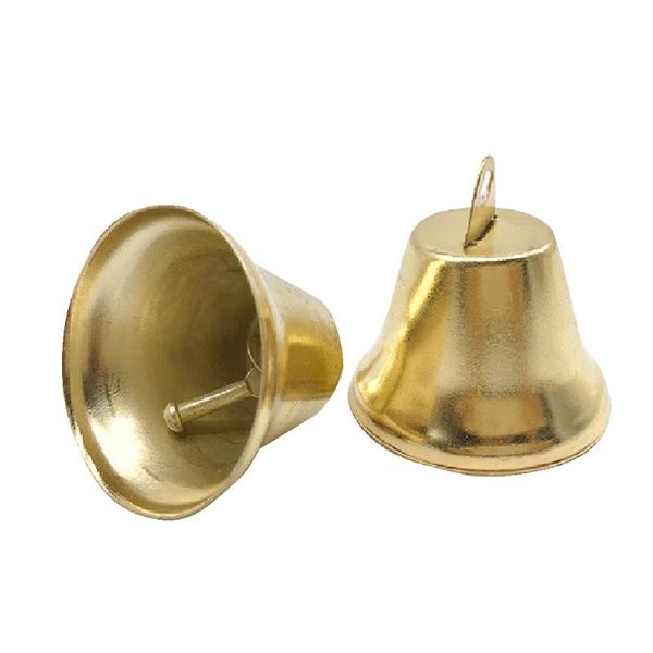 

100 pcs home christmas bell diy pendant 38mm iron party housebreaking tree decoration vintage multipurpose hanging crisp clear