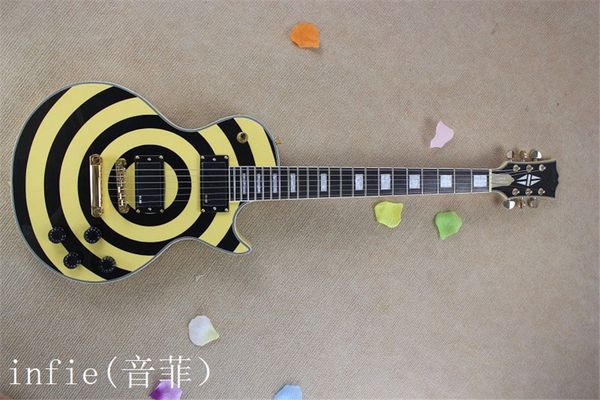 

2020 new zakk wylde bullseye black emg active pickups with 9v battery electric guitar