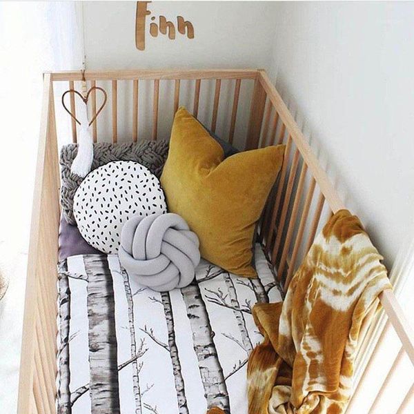 

plush knot ball throw sofa cushion handmade decorative pillow kids room lumber stuffed pillow 11