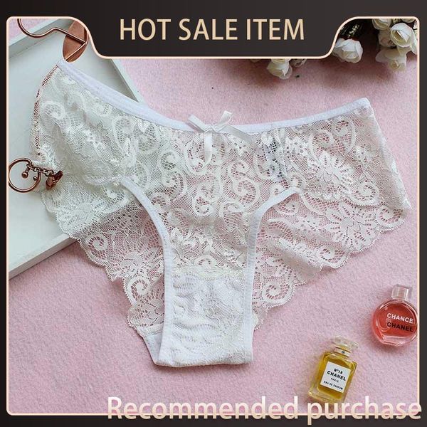 

ship underwear floral lace women bowknot briefs new transparent waist lingerie panties clothes 190487 low drop tbleu