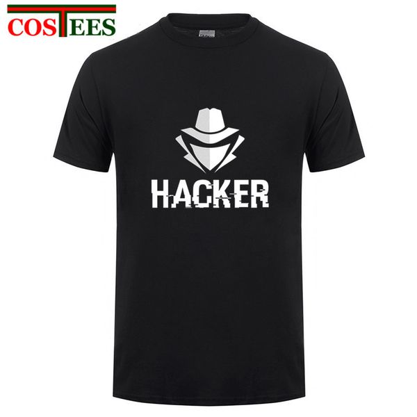 

computer hacker homme new fashion cartoon design hacker short sleeve tshirt simple camiseta sport hooded sweatshirt hoodie men t shirt