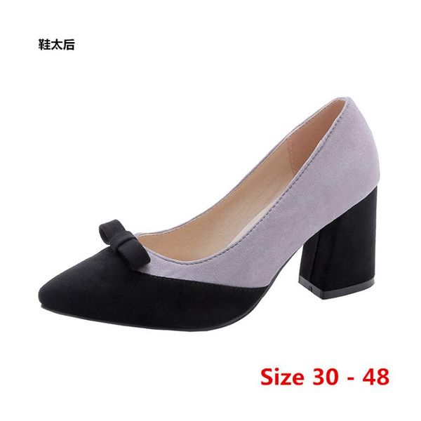 

stiletto women pointed toe pumps high heel shoes party wedding women concise office lady high heels small big size 30 - 48, Black