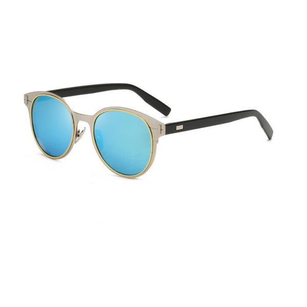 

sunglasses 2021 fashion splicing metallic for men and women uv400 square metal sun glasses, White;black