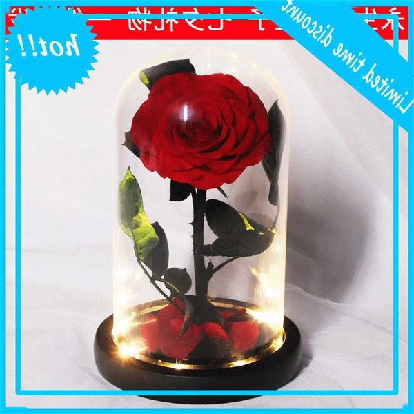 

valentine's day handmade immortal flower glass cover little prince rose confession gift