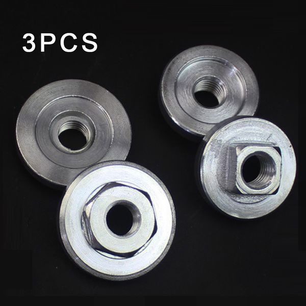 

3pcs angle grinder pressure plate 45mm m10x2.0 lock nut to suit 4Â½" 5" angle grinder suit thickened pressure plate anti-rust