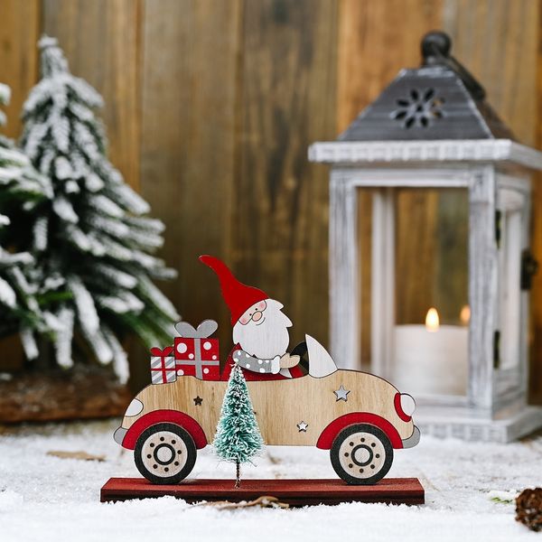 

ipudd haube decorations santa drives people's small desks and wooden decorations for old with driving accessories trees advaf