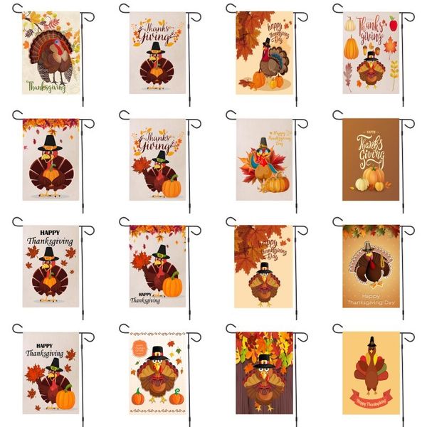 

осень турция тыква maple leaf printed флаг белье благодарения украшения сада 44 стили dha1101