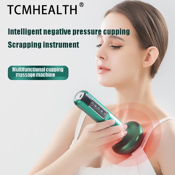 

other health care items electric wireless intelligent charging scraping instrument negative pressure heating bianstone ball cupping instrume