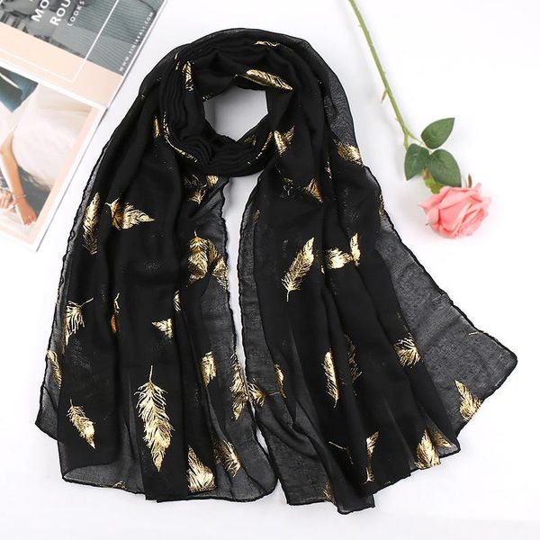 

scarves feather ms bronzing cotton scarf wholesale fashion vs193 1.8 meters urban wind, Blue;gray