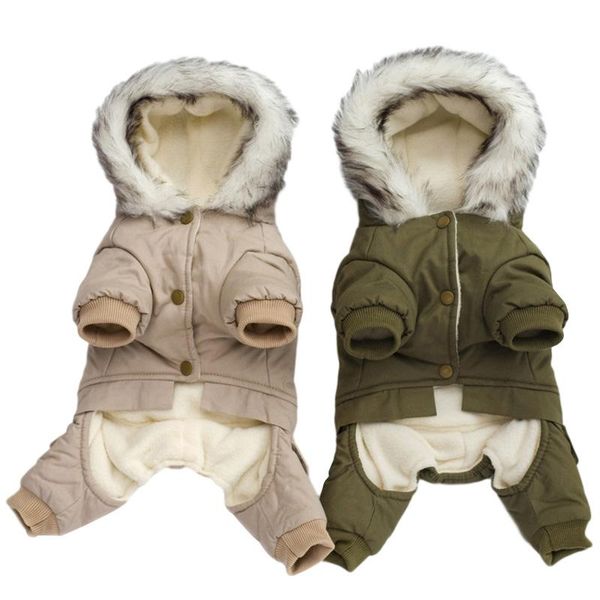 

winter warm dog clothes chihuahua poodle puppy dog jumpsuit clothing coat jacket winter pet clothes for dogs puppy outfits