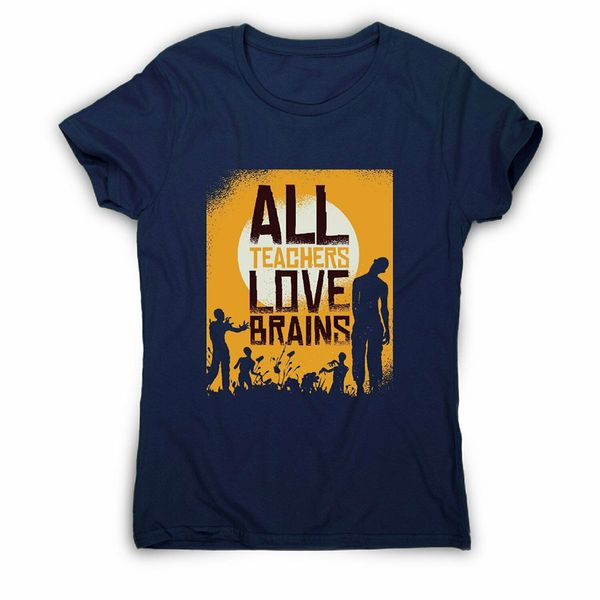 

teacher loves brains zombie halloween 's swea hoodie designers t shirts sweatshirt