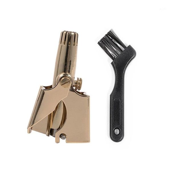 

high-grade stainless steel nose hair clipper manual nose hair trimming tool washable device1