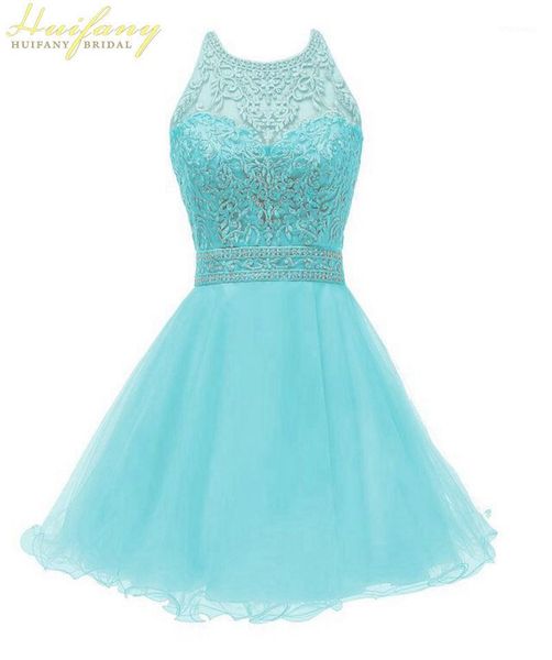 

beaded applique graduation dress 2019 backless sleeveless cocktail gown criss cross strapes tulle short occasional dresses1, White;black