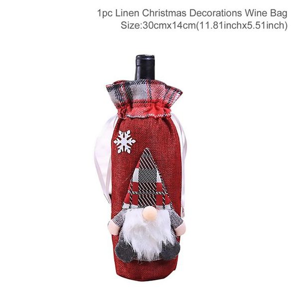 

fengrise christmas wine bottle cover christmas decoration for home 2019 christmas ornaments cristmas decor happy new year 2020 sqcjba