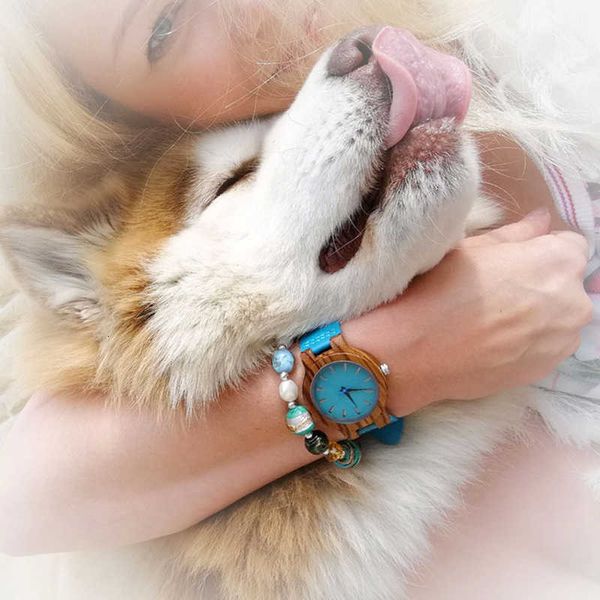 

bobo bird women watches zebra wooden timepieces turquoise blue men watch lovers great gifts relogio masculino drop shipping j190715, Silver