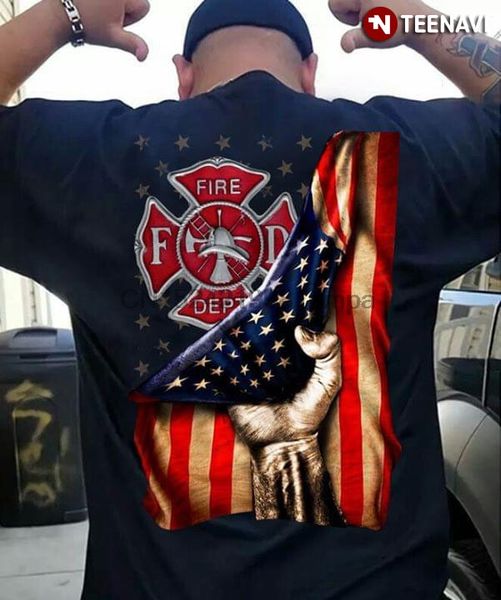 

sport men t shirt fire department logo firefighter american flag women tshirts