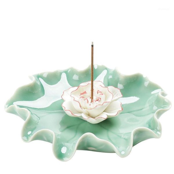

multifunction incense seat lotus incense burner crafts mini flowers creative burner decoration + 20pcs fragrance1