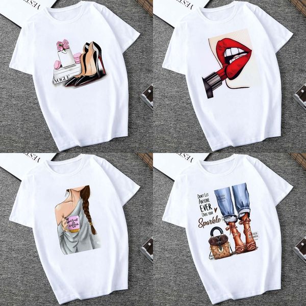 

мода девушки сексуальные красные губы обувь shoest-shirt высокий каблук модный и простой девушки способа сексуальные красные губы высоких ка, White