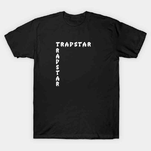 

trapstar london t shirt for men women short sleeve round neck plus size hiphop streetwear casual cotton brand t-shirts, White;black