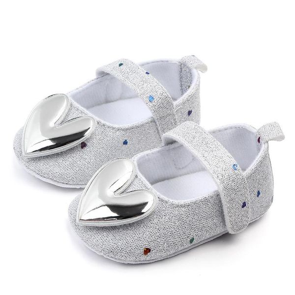 

#45 newborn baby shoes for girls fashion infant girls indoor soft-soled heart-shaped princess shoes baby walking shoes crib wmtrga, Black;grey